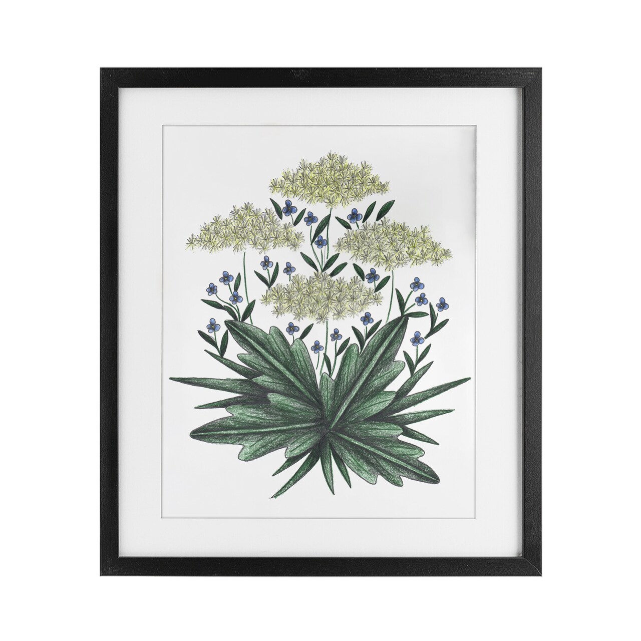 Stupell Industries New Roots Vintage Sketch Framed Print Under Glass, design by Cecilia Battaini